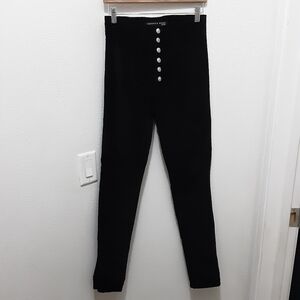 Veronica Beard Debbie Skinny High Rise Velvet Button-fly